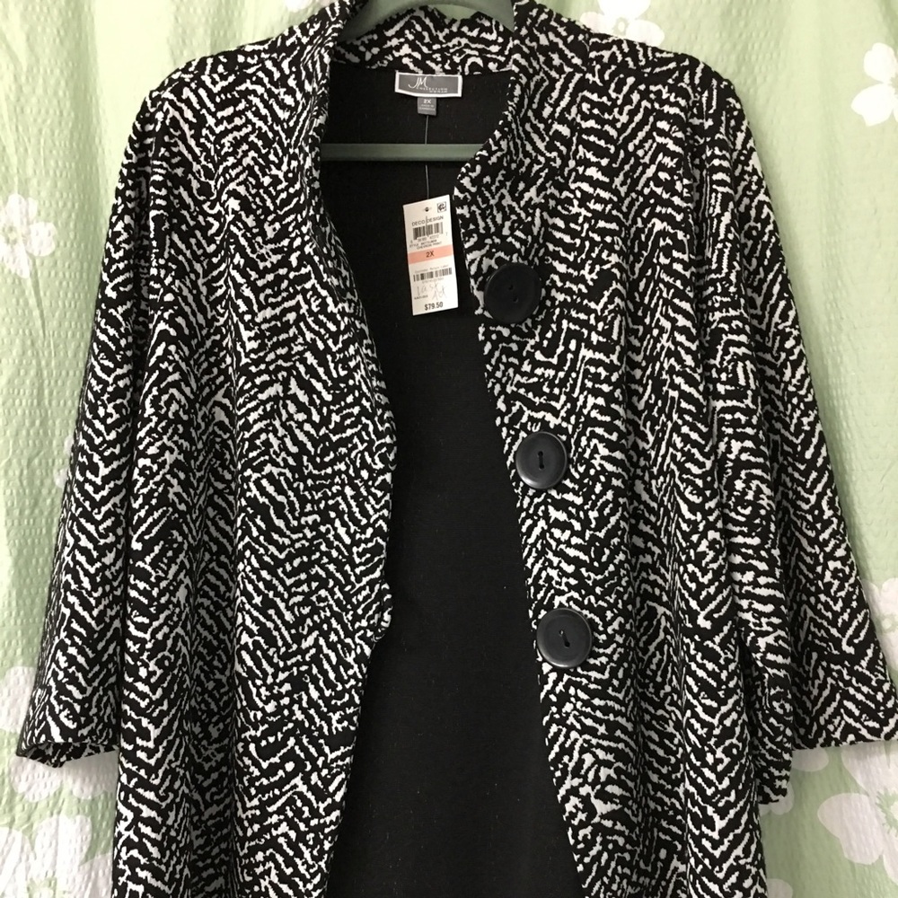 JM Collection Chevron print jacket